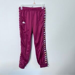 Kids Kappa-Banda Rastoriazz Track Pants Burgundy size 12 years